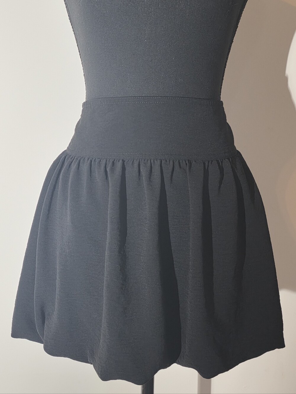 Aeropostale Black High-Waist Skater Skirt (Size XL)